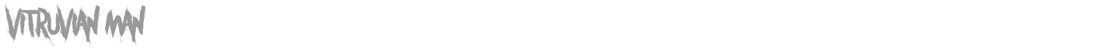 Vitruvian Man font preview